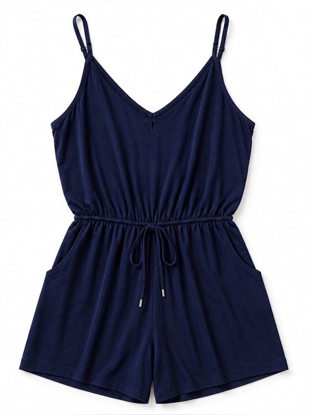 One Clothing Navy Blue Romper XL Adjustable Straps Pockets
